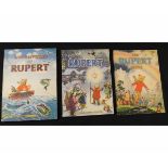 THE RUPERT BOOK, [1948] annual, price unclipped, 4to, original pictorial wraps + RUPERT, [1949]