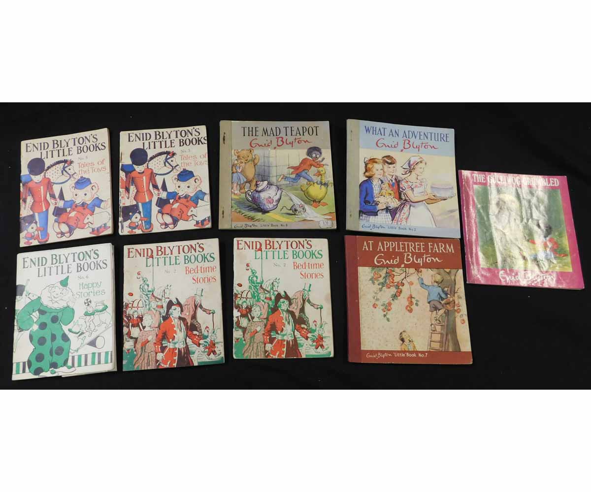 ENID BLYTON: 9 titles: WHAT AN ADVENTURE - AT APPLETREE FARM - THE MAD TEAPOT, Brockhampton Press,