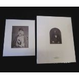 Six assorted mounted photographs including Rubellin albumen print "Amir Derviche" circa 1870, approx