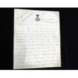 EDWARD ROBERT LYTTON BULWER-LYTTON, 1ST EARL OF LYTTON (1831-1891), long autograph letter signed, 16