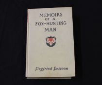 SIEGFRIED SASSOON: MEMOIRS OF A FOX-HUNTING MAN, illustrated William Nicholson, London, Faber &