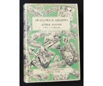 ARTHUR RANSOME: SWALLOWS AND AMAZONS, illustrated Clifford Webb, London, December 1932 reprint,