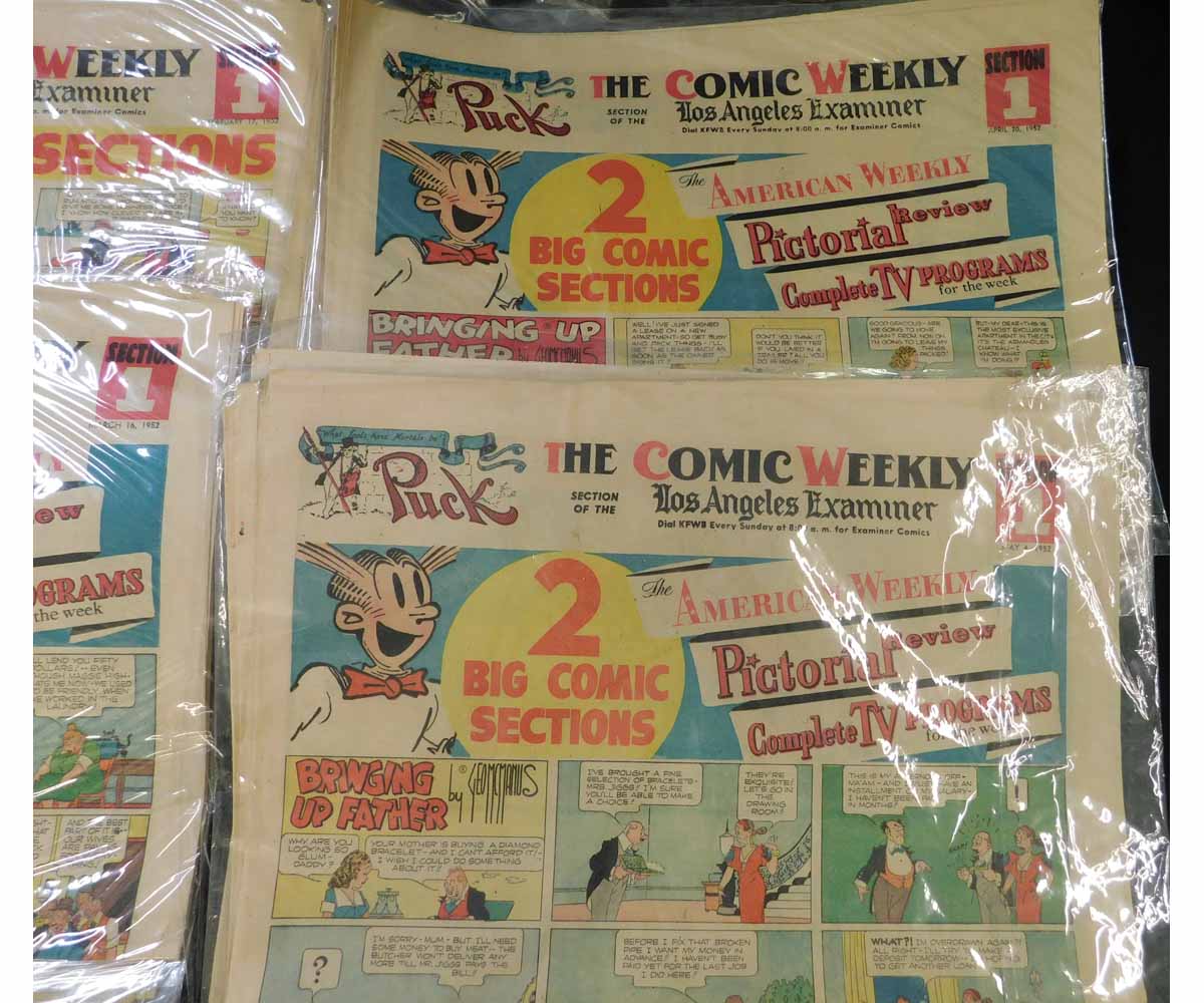 BOX the comic weekly section of The Los Angeles Examiner, December 23 1951 - May 4 1952, 18 assorted - Image 2 of 2