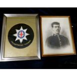 Mounted photograph depicting No 6 Company 1st Battalion Coldstream Guards, Chelsea 1912,