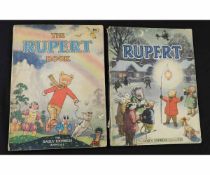 THE RUPERT BOOK, [1948] annual, 4to, original pictorial wraps + RUPERT, [1949] annual, price