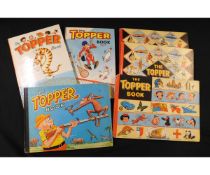 THE TOPPER BOOK, Annuals for 1955, 1958 (2), 1959, 1963, and 1967, all published D C Thomson & Co,