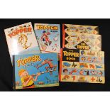 THE TOPPER BOOK, Annuals for 1955, 1958 (2), 1959, 1963, and 1967, all published D C Thomson & Co,