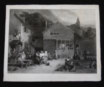 EDWARD SMITH AFTER SIR DAVID WILKIE: THE VILLAGE FESTIVAL, steel engraving, circa 1846, approx 455 x