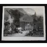 EDWARD SMITH AFTER SIR DAVID WILKIE: THE VILLAGE FESTIVAL, steel engraving, circa 1846, approx 455 x