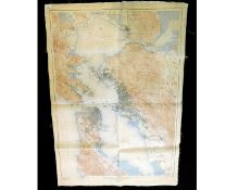 US GEOLOGICAL SURVEY: SAN FRANCISCO AND VICINITY, CALIFORNIA, large scale coloured map, 1915, backed