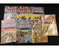 PACKET: BLACK DIAMOND WESTERN, (World Distributors), UK edition of USA title 1950s, Nos 1-14