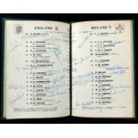 England v Ireland Rugby programme Twickenham 14th February 1970 signed by England players Keith