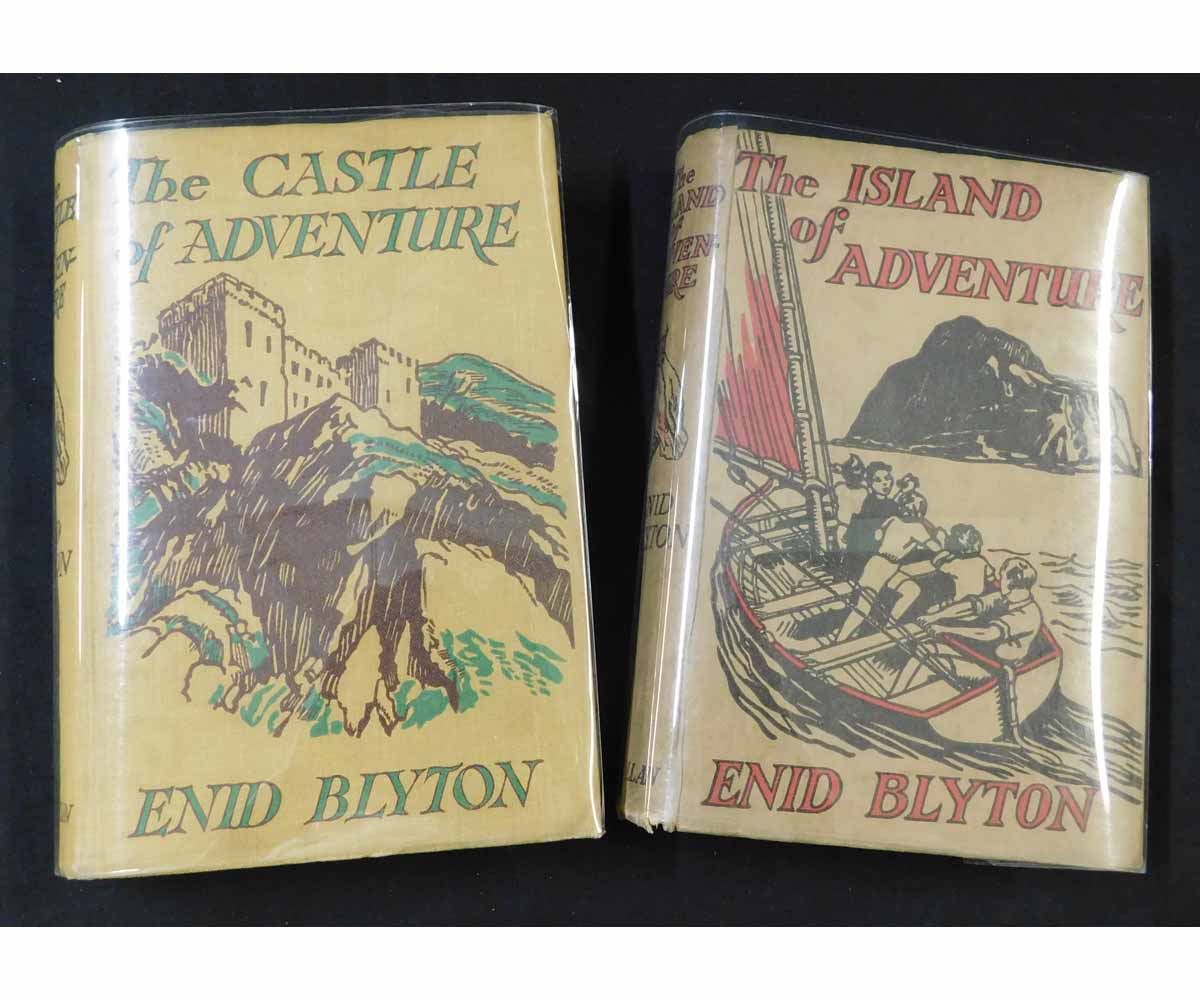 ENID BLYTON: THE ISLAND OF ADVENTURE - THE CASTLE OF ADVENTURE, London, MacMillan, 1944, 1946, 1st