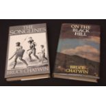 BRUCE CHATWIN: 2 titles: ON THE BLACK HILL, London, 1982, 1st edition, original cloth, dust-wrapper: