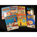 THE BEEZER BOOK, Annuals for 1960, 1962, 1964, 1965, 1966, 1969 (2), and 1972, each published D C