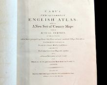 JOHN CARY: CARY'S NEW AND CORRECT ENGLISH ATLAS, BEING A NEW SET OF COUNTY MAPS FROM ACTUAL