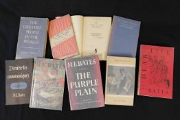 H E BATES: 9 titles: THE GREATEST PEOPLE IN THE WORLD, London, 1942, 1st edition, original cloth,