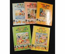 ENID BLYTON: 5 titles: NODDY AND HIS CAR, ND, early edition, original pictorial boards, rounded