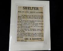 Framed sale particulars for an estate in Foxley and an allotment of land in Bawdeswell belonging