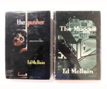 ED MCBAIN: 2 titles: THE MUGGER, London, Boardman, 1959, 1st edition, original cloth, dust-