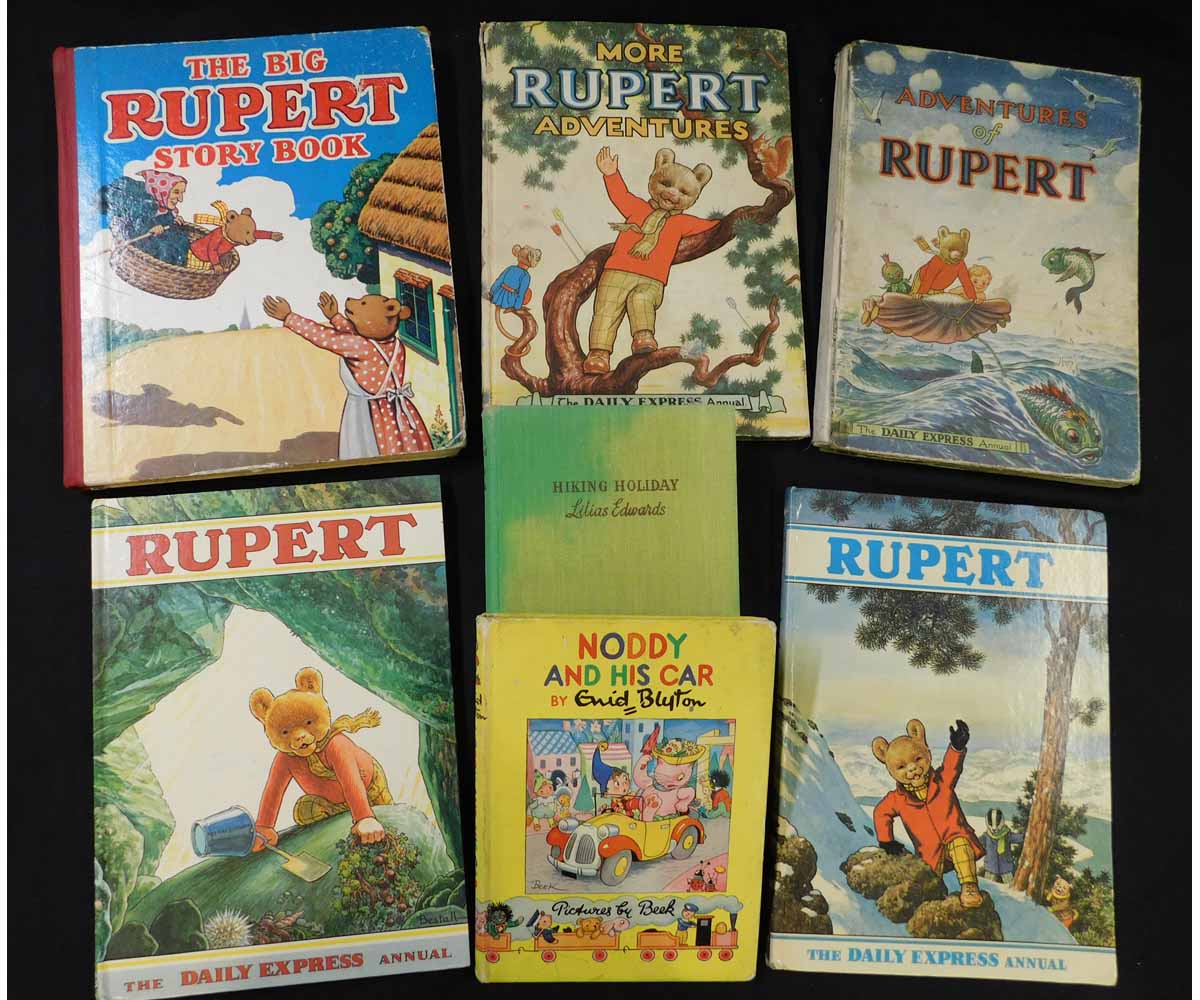 ADVENTURES OF RUPERT, [1950] annual, price unclipped, 4to, original pictorial boards worn, lacks