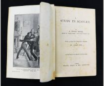 SIR ARTHUR CONAN DOYLE: A STUDY IN SCARLET, illustrated George Hutchinson and [James Greig], London,