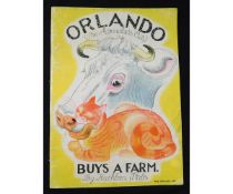 KATHLEEN HALE: ORLANDO (THE MARMALADE CAT) BUYS A FARM, London, Country Life, 1942, 1st edition,