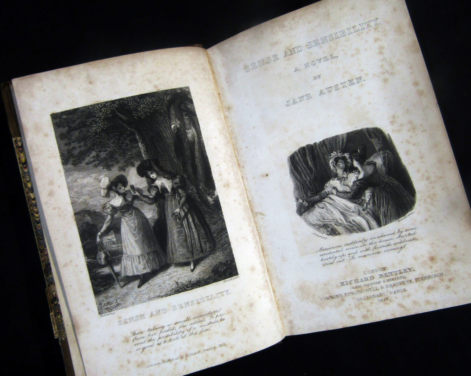 JANE AUSTEN: SENSE AND SENSIBILITY, A NOVEL, London, Richard Bentley, 1833, 1st single volume - Image 9 of 9