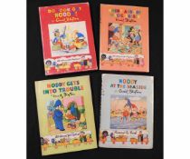 ENID BLYTON: 4 titles: NODDY AT THE SEASIDE, [1953], 1st edition, original pictorial boards, dust-