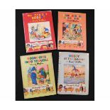 ENID BLYTON: 4 titles: NODDY AT THE SEASIDE, [1953], 1st edition, original pictorial boards, dust-