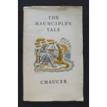 GEOFFREY CHAUCER: THE MAUNCIPLE'S TALE, Leeds College of Technology, 1948, frontis + head and tail