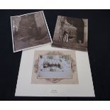 Six assorted photographs including Francis Frith, albumen print Jedburgh Abbey interior circa