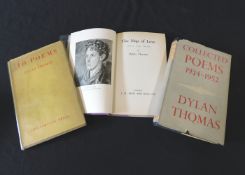 DYLAN THOMAS: 3 titles: THE MAP OF LOVE, London, J M Dent, 1939, 1st edition, 1st issue, original
