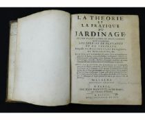 ANTOINE JOSEPH DEZALLIER D'ARGENVILLE: LA THEORIE ET LA PRATIQUE DU JARDINAGE..., Paris, Jean