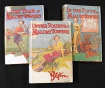 ENID BLYTON: 3 titles: UPPER FOURTH AT MALLORY TOWERS, London, 1949, 1st edition, original pictorial