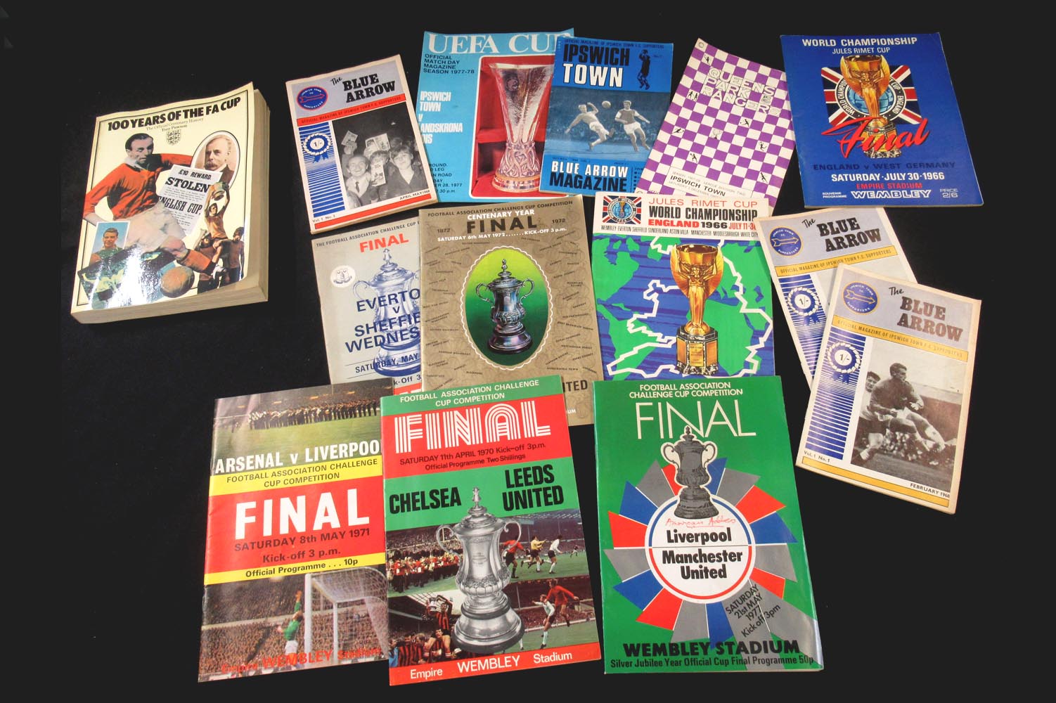 One box assorted football programmes etc including approx 50 Ipswich Town FC programmes 1961- - Image 2 of 3