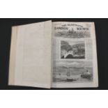 THE ILLUSTRATED LONDON NEWS, 1862, volume 40, large folding wood engraved London plan, 4 folding