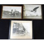 Five early 20th century photographs depicting aviation innovator CAPT, B C HUCKS (1884-1918), and