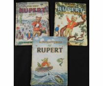 ADVENTURES OF RUPERT, [1950] annual, price unclipped, 4to, original pictorial boards, lacks