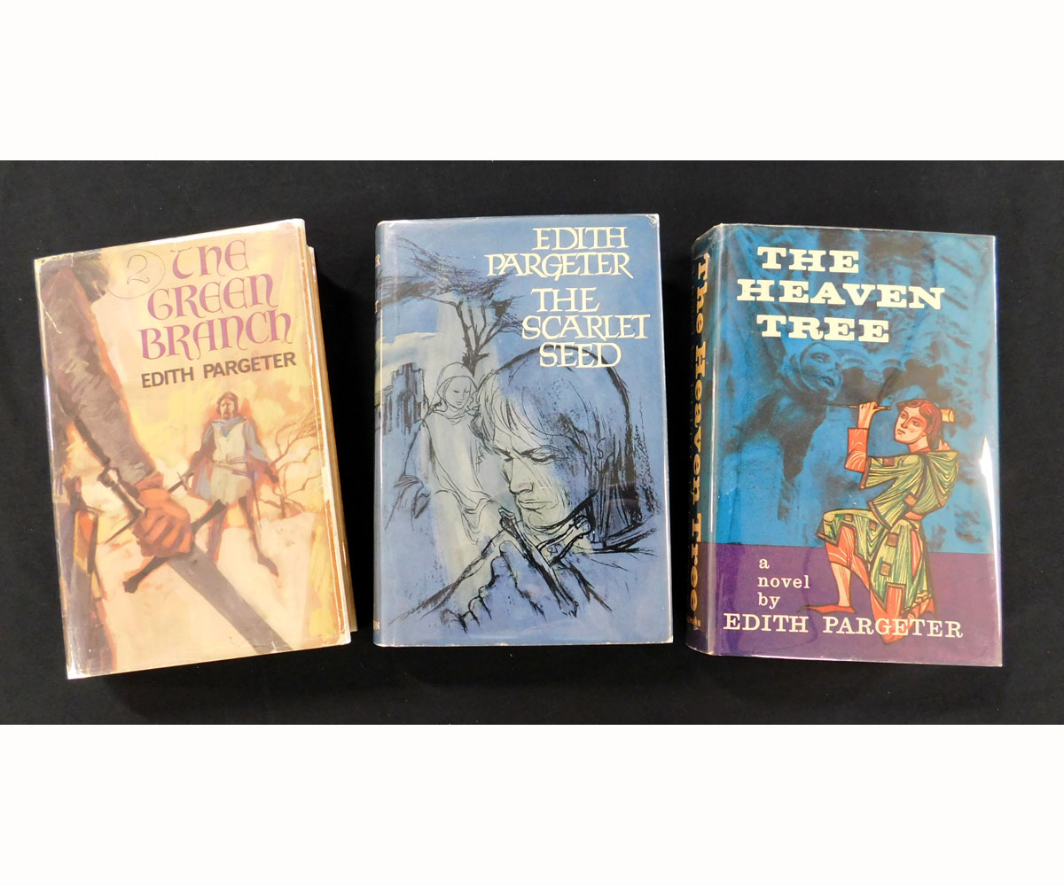 EDITH PARGETER: 3 titles: THE HEAVEN TREE, London, 1960, 1st edition, original cloth, dust-