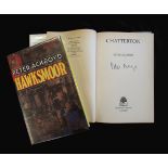 PETER ACKROYD: 2 titles: HAWKESMOOR, London, Hamish Hamilton, 1985, 1st edition, signed bookplate on