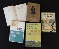 JOHN MOORE: 5 titles: MIDSUMMER MEADOW, 1953, 1st edition, original cloth; TIGER, TIGER AND OTHER