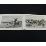 Two large wood engraved prints, ex-Illustrated London News; DONINGTON HALL, THE SEAT OF LORD