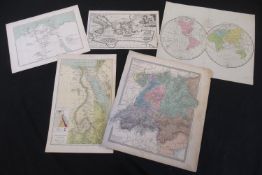 J D'ANVILLE: 2 hand coloured engraved maps, published R Laurie, 1821, GERMANY, FRANCE, ITALY, SPAIN,