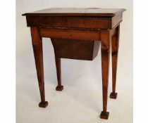 Early 20th century mahogany side table, 53cms wide