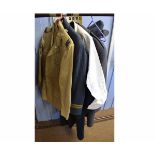 Mixed Lot: various RAF uniform items including mess jacket and Officer's rainproof coat dated 1969