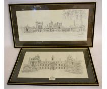 John Western, signed in pencil to margin, pair of limited edition black and white prints from an