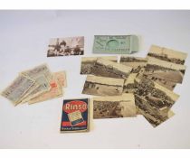 Mixed ephemera lot: quantity of late 1940s and 1950s petrol vouchers together with a packet of