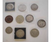 Mixed Lot: assorted UK coins including Queen Victoria Crowns 1892/93, double florin 1889, George