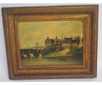 19th century English School, group of three oils on panel, Norwich views, assorted sizes (3)